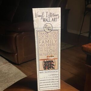 Vinyl Lettering Wall Art - Black vinyl